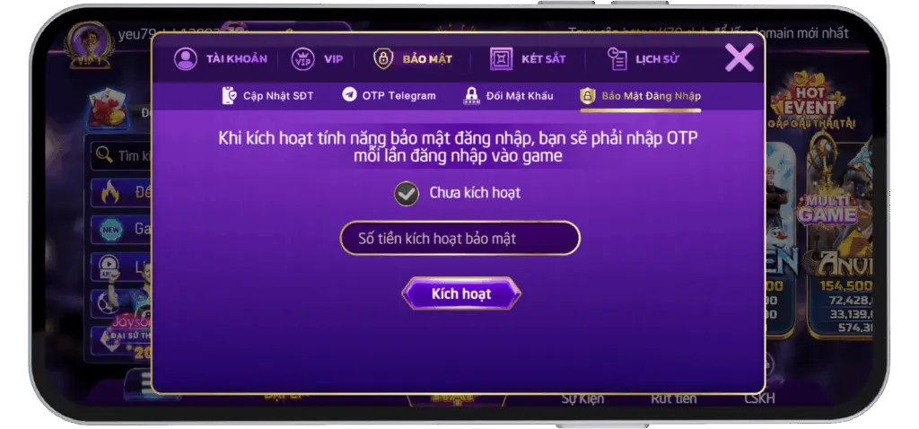 Bảo mật đăng nhập 79-club.org