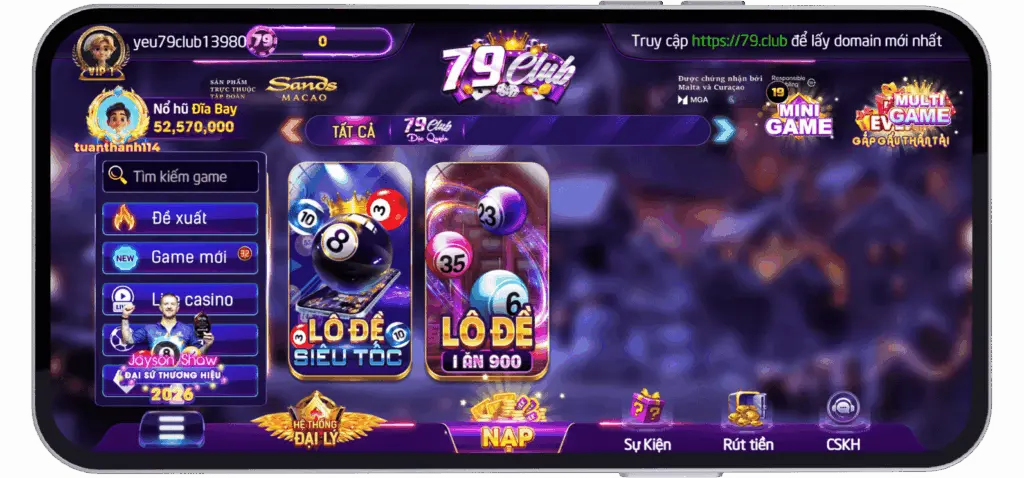 Danh sách game xổ số tại 79-club.org