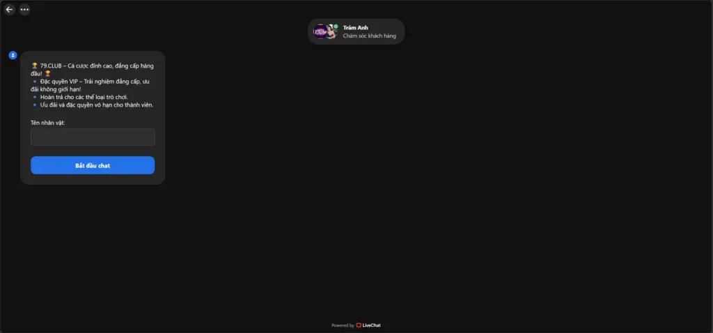 Chăm sóc khách hàng 79-club.org