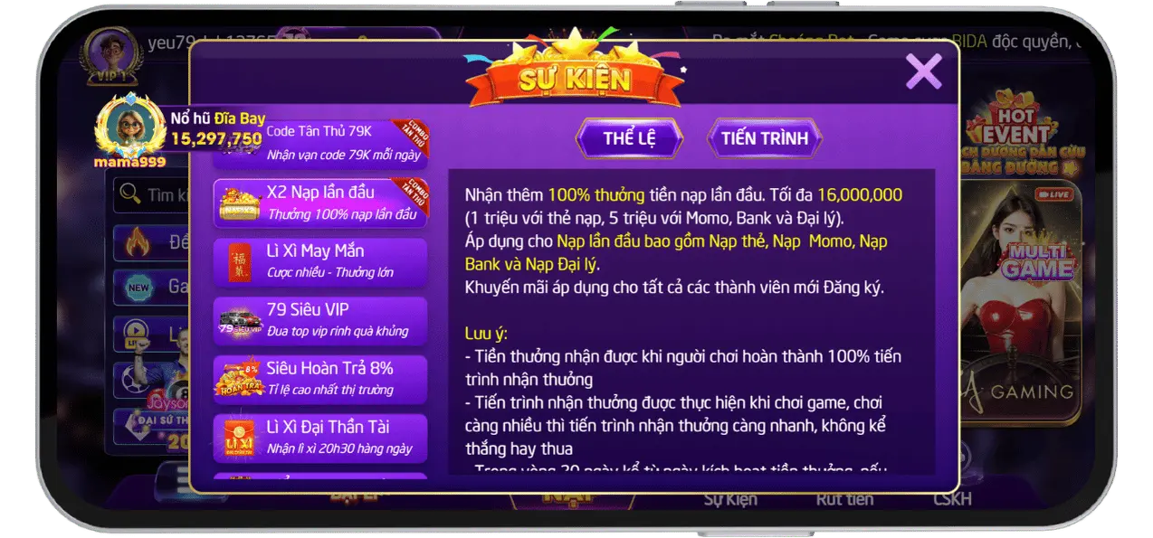 X2 Nạp Đầu 79Club