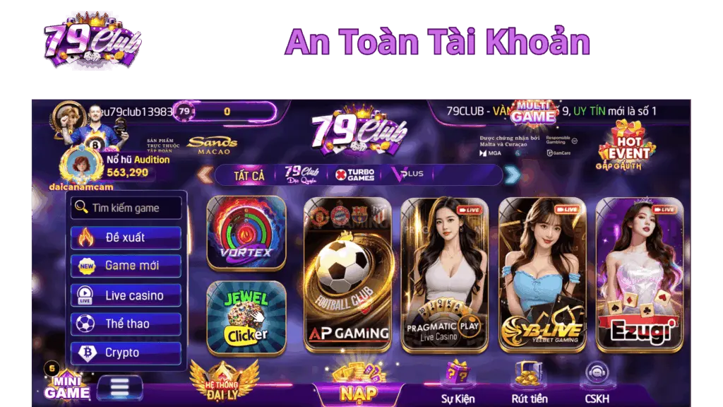 An Toàn Tài Khoản 79Club
