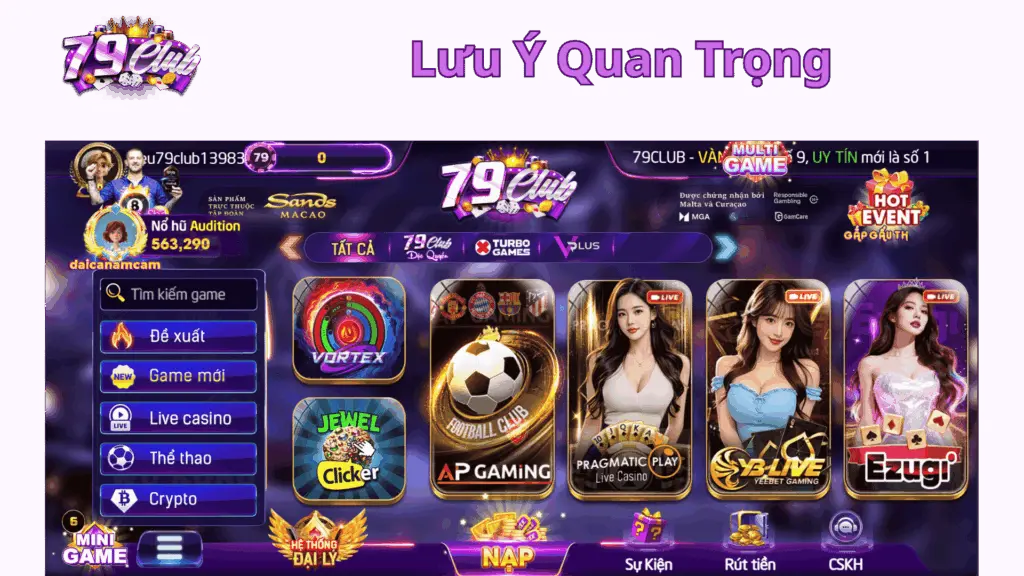 Lưu Ý Quan Trọng 79-club.org