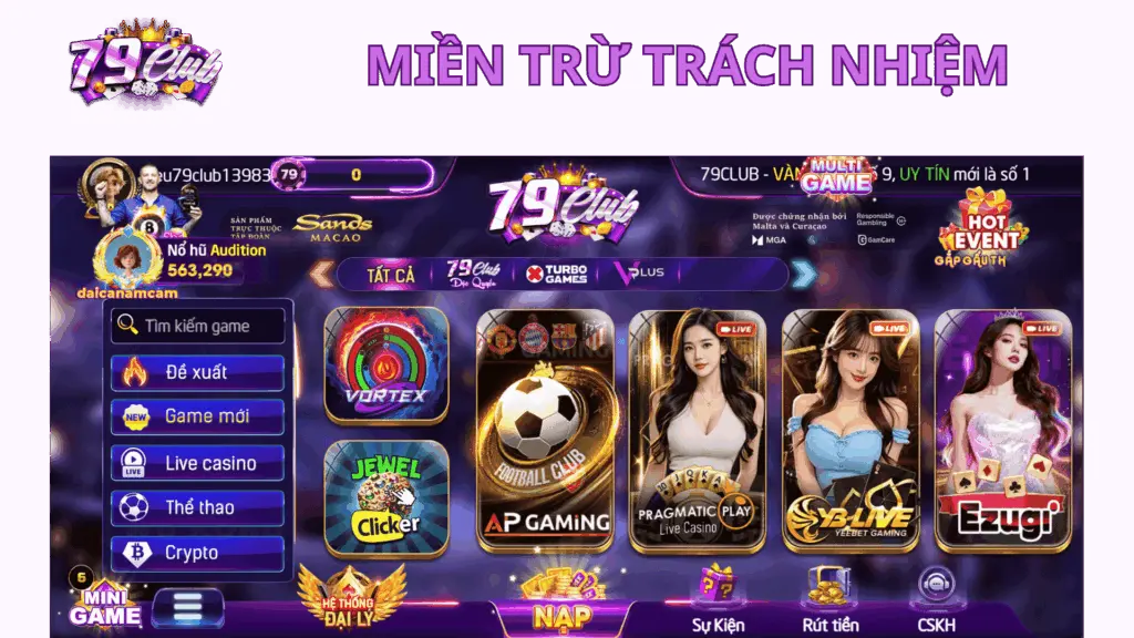 Miễn trừ trách nhiệm 79-club.org