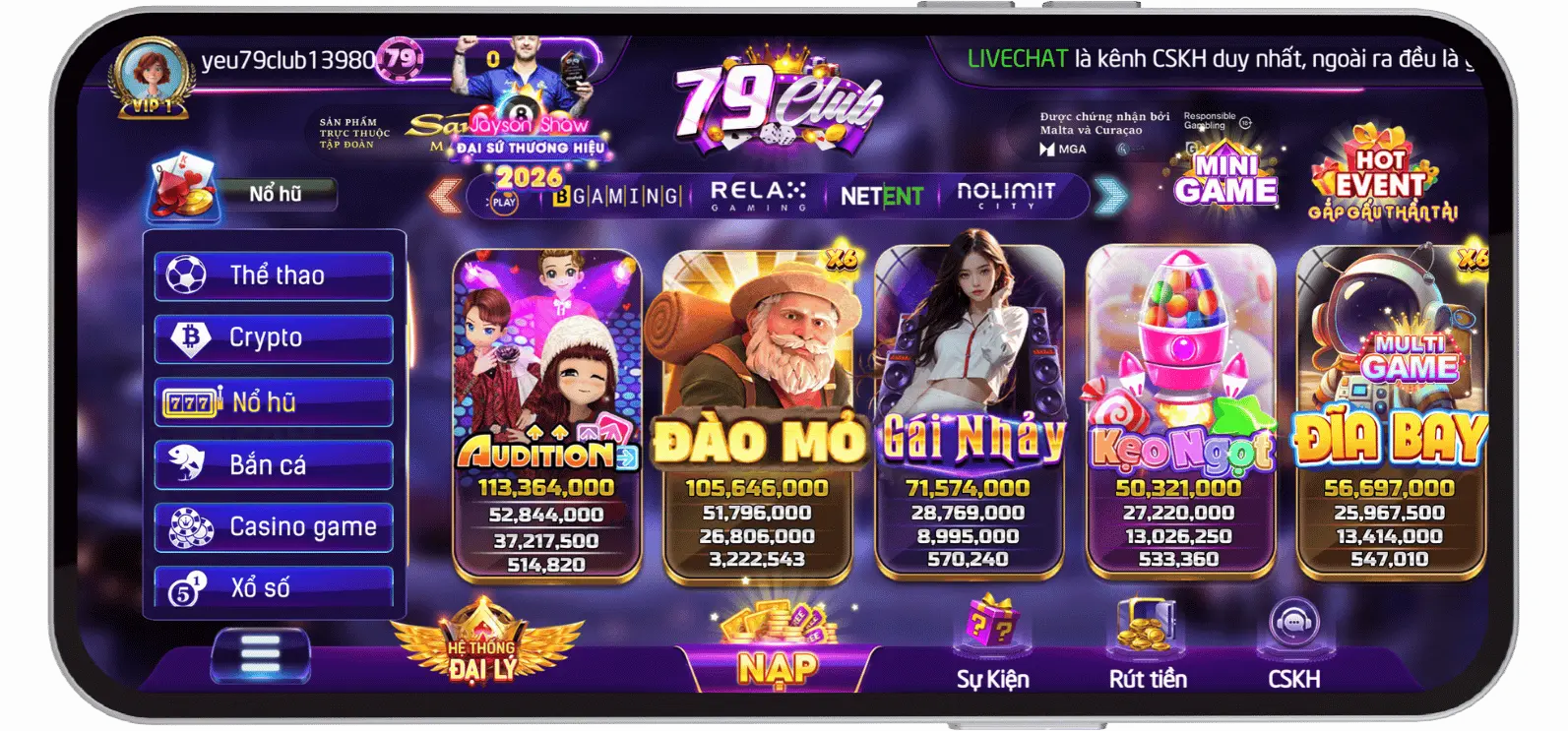 Nổ Hũ Đào Mỏ 79-club.org